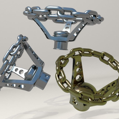 Chains1.png Free STL file Ender 3 Printer Knobs (Lowrider Edition)・3D printer model to download, Spazticus