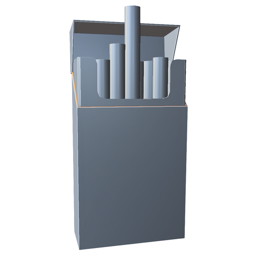 Open Cigarette Pack Box
