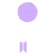 BTS white base and logo.stl BTS light stick (version 3)