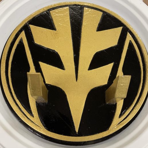 🎲 Mighty Morphin Power Rangers Saba Wall Mount/Display White Ranger ...