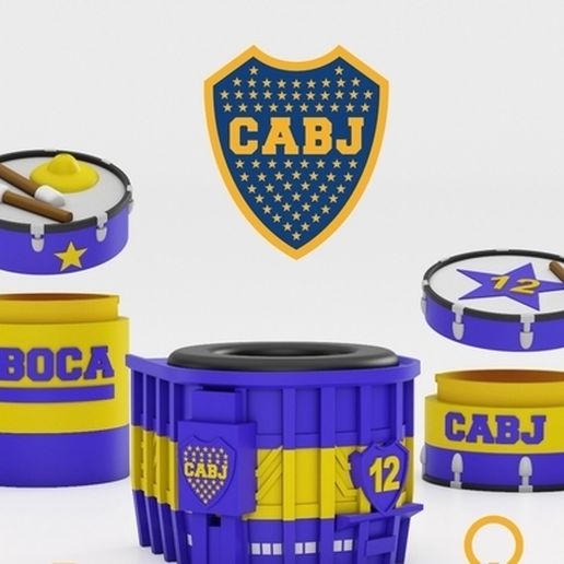 SET MATERO BOCA - YERBERA Y AZUCARERA - MATERO SET 3D model