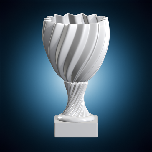 Twisted Fluted Vase Home Decor 3D Print Model