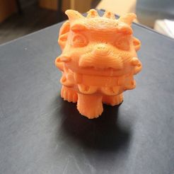 funny shisa -closed mouth-