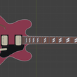 ubrftuu.png Gibson ES-345 guitar Low poly 3D model