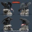 vistas.jpg Archivo STL Toothless - How to train your dragon for 3d print model・Plan para descargar y imprimir en 3D