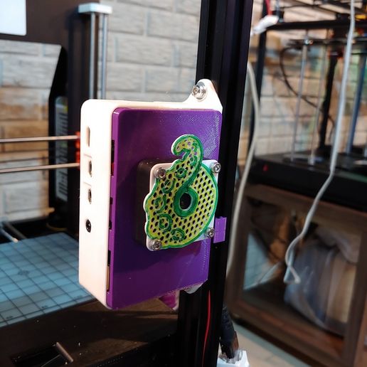 Octopi 4 Case Mount 3D model