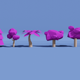 trees purple.png Low Poly Nature Pack