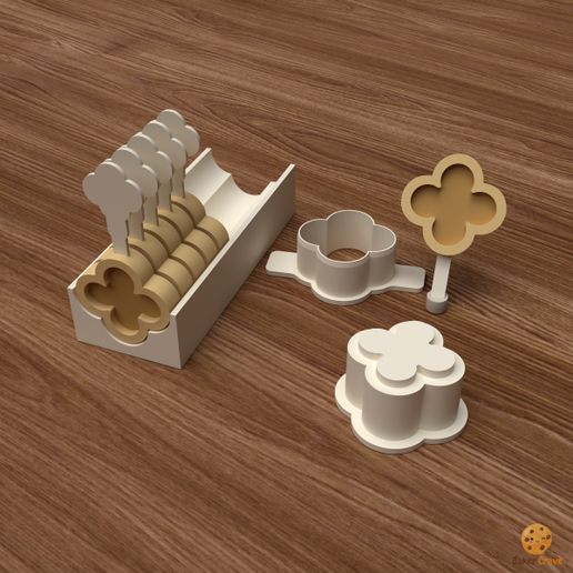 Filled Quatrefoil Cake Pop Mold Set