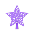 Christmas Tree Star - Voronoi.stl Unique Christmas Tree Star