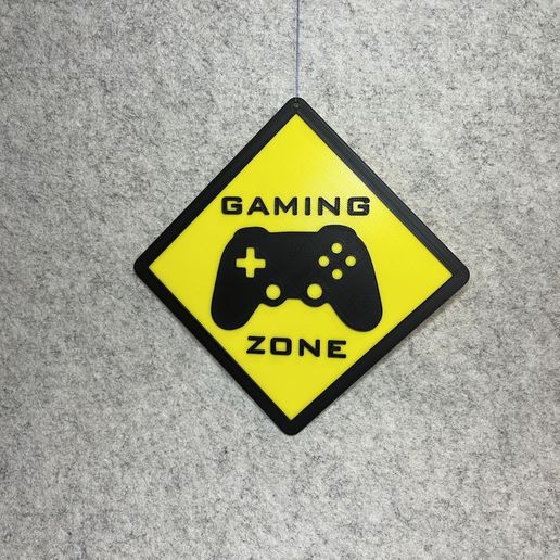 Gaming zone wall hanger decoration