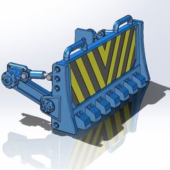 Rhino-shield04.jpg STL-Datei Rhinoceros Dozer Blade Kit・Modell zum Herunterladen und 3D-Drucken, franky41517