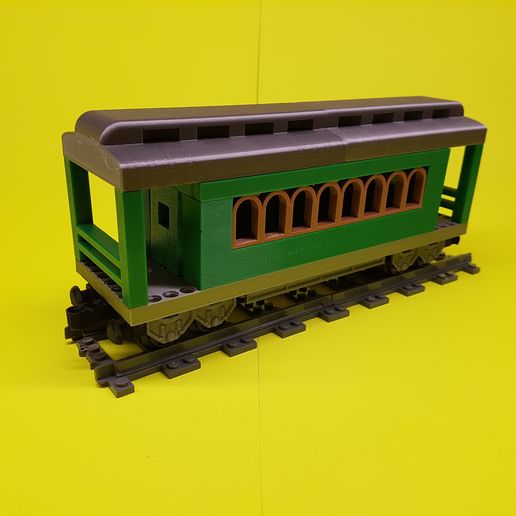 Passenger coach Western 8w (8x28) Railway technology terminal blocks - 3D model önizlemesi