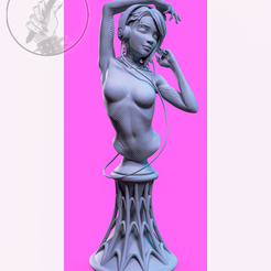 Gwen_Camera-1_004.png Archivo STL Busto de Gwen Stacy・Plan de impresión en 3D para descargar