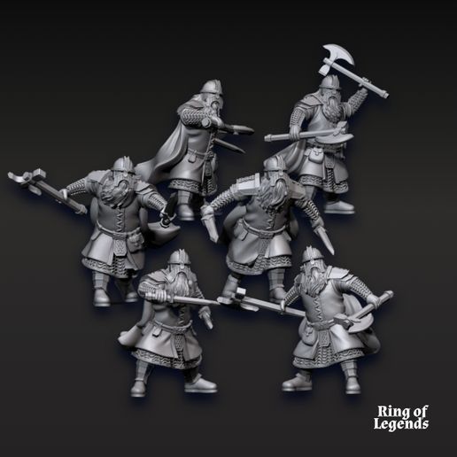 Reaper Miniatures: Dwarf Mancatcher - Miniatura In Metallo Non Verniciato - Warlord - Tom Mason