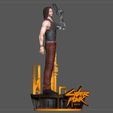 11.jpg CYBERPUNK 2077 JOHNNY SILVERHAND STATUE GAME CHARACTER sexy keanu reeves