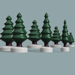 All-Models-2.png Fichier STL gratuit Bouchons de sapin de Noël (7 variétés de Small à XL) - Joyeuses fêtes !・Modèle pour imprimante 3D à télécharger