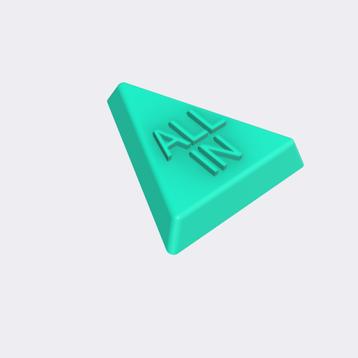 All in poker chip 3D model