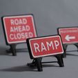 P1010120.jpg 1/14th Scale Plastic Road Sign - Rectangles