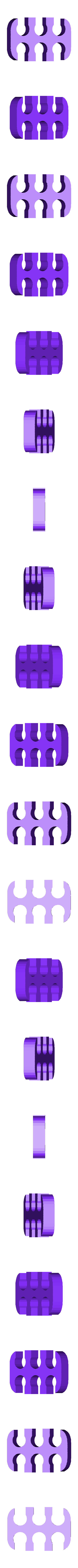 3x2_open.stl スリーブ付きカスタムPCケーブル用ケーブルコーム