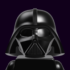 1.png Fichier STL Minifigure, Casque Casque SW Dark Vador・Modèle à imprimer en 3D à télécharger