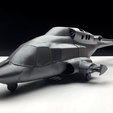 Airwolf-1.png AIRWOLF 3D PRINTED helicopter fuselage in size 450