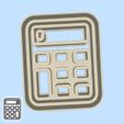 89-2.jpg Science and technology cookie cutters - #89 - calculator (style 1)