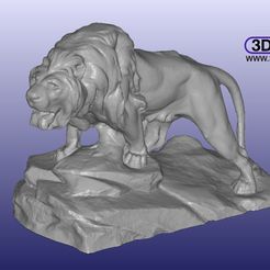 LionSculpture1.JPG Free STL file Lion Sculpture 3D Scan・3D printing model to download