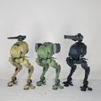 MT-T-026-BAWS-Guard-Mech-Painted-trio-1.jpg MT-T-026 Kit de maquetas de mecânicos da Guarda BAWS (Núcleo Blindado 6)