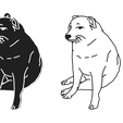 untitled.93.png cheems dog meme keychain
