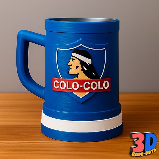 colo-colo.jpg CHOP MUG + STAMP "CLUB SOCIAL Y DEPORTIVO COLO - COLO".