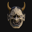 tbrender_Main-Camera_FullQuality.png The Tengu mask in traditional Japanese style 3D model
