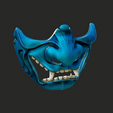 Oni-Mask-Perspective.png Archivo 3D Máscara Oni・Plan de impresora 3D para descargar