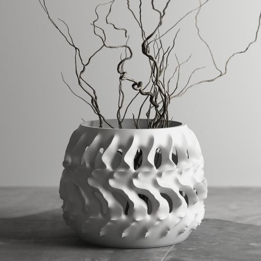 3D Printable Vase - Flower Pot / Planter g291