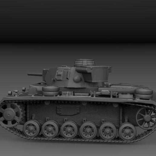 Panzer III Ausf. J/L - The Spine of the Panzerwaffe - Model STL