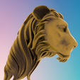1.png Lion Head 5 ,3D MODEL STL FILE FOR CNC ROUTER LASER & 3D PRINTER