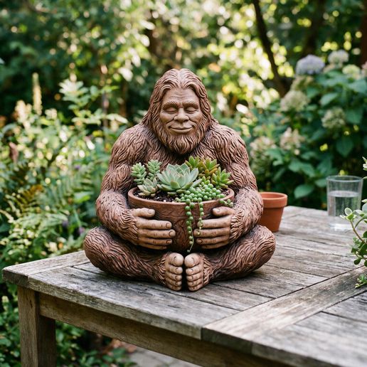 Sasquatch Serenity – Bigfoot Planter