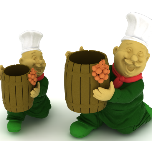 Happy Chef with Barrel