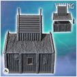 3.jpg Large Viking building with thatched roof, high platform and wood storage annex (18) - North Northern Norse Nordic Saga 28mm 15mm Medieval Dark Age