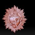 A12.jpg Model of the Immaculate Heart of Mary 2 3D print mode