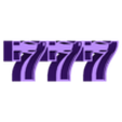 777_Body.stl Slots 777 LED Sign