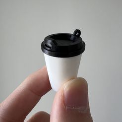 STL file Coffee Tumbler Straw Cap/Topper ☕・3D printer design to