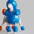 Poodle-Art-Model.2044.jpg Файл STL Пудель континентальной стрижки - современное искусство - коллекция собак・Шаблон для 3D-печати для загрузки