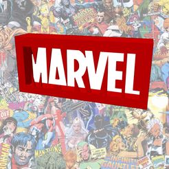 Marvel_Comics.jpg STL file Marvel BATTERY OPERATED LIGHT STL・3D printer design to download