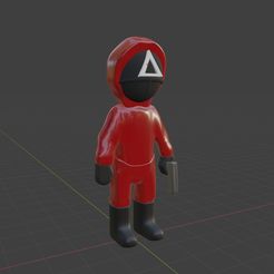 calamar-02.jpg Archivo STL gratis Juego del calamar triangulo・Modelo imprimible en 3D para descargar