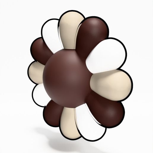 💐 Travis Scott x Takashi Murakami Flower toy・ STL File for 3D