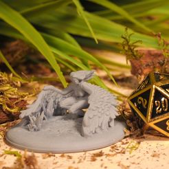 Harpy (1).JPG Fichier STL Harpie - Miniature de table・Design imprimable en 3D à télécharger