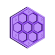 Dice n Roll - Hexagonal Dice Case Lid - Sorcerer.stl Hex Dice Case - Flat
