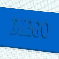 DIEGO.jpg Key ring with name - DIEGO