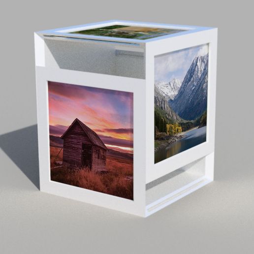 3d cube photo frame