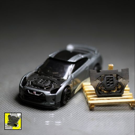 🥵 VR38 V.2 Engine Hot Wheels Nissan Skyline R35 Reguler 1